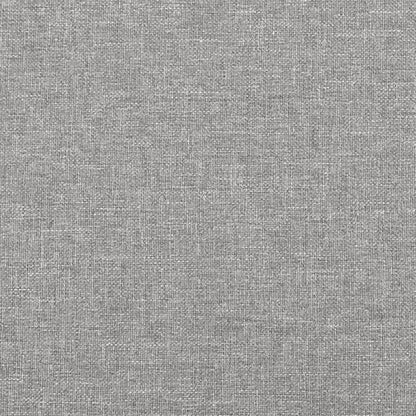 Box Spring Bed with Mattress Light Gray 59.8"x79.9" Queen Fabric