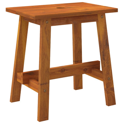 Stool Natural Wood Solid Acacia wood Medium Decorative Inlays