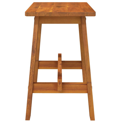 Stool Natural Wood Solid Acacia wood Medium Decorative Inlays