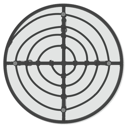 Dining Table Black Steel Compact UV-resistant Bistro Table