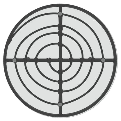 Dining Table Black Tempered Glass Small UV-resistant materials