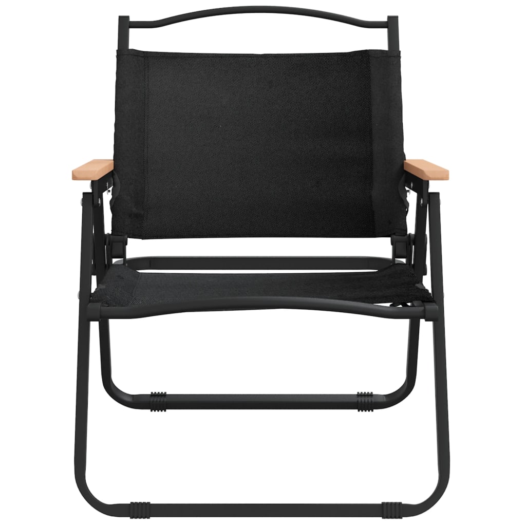 Camping Chair Set of 2 Black