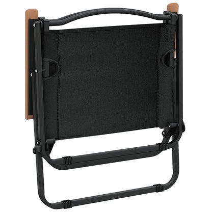 Camping Chair Set of 2 Black