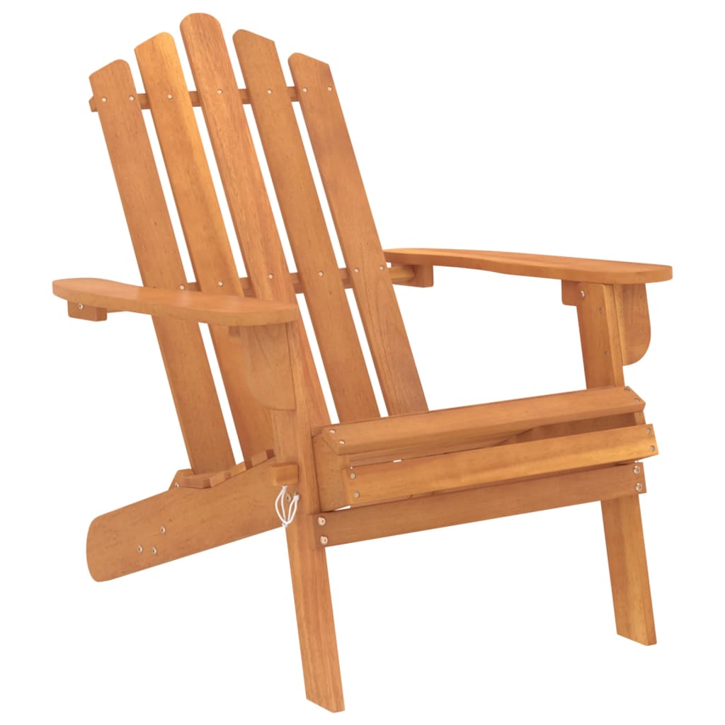 Garden Lounge Set Natural wood Solid Acacia wood Two Chairs