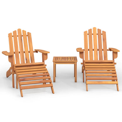 Garden Lounge Set Natural wood Solid acacia wood Standard