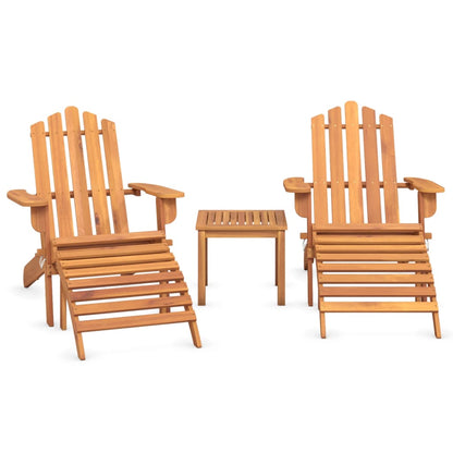 Garden Lounge Set Natural wood Solid acacia wood Standard