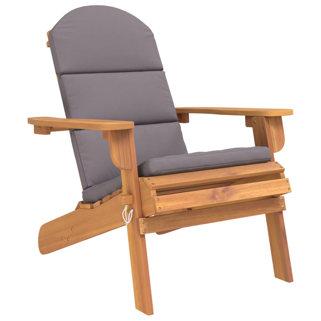 3 Piece Adirondack Patio Lounge Set Solid Wood Acacia