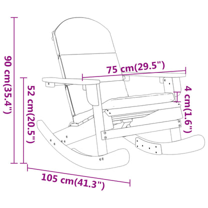 3 Piece Adirondack Patio Lounge Set Solid Wood Acacia