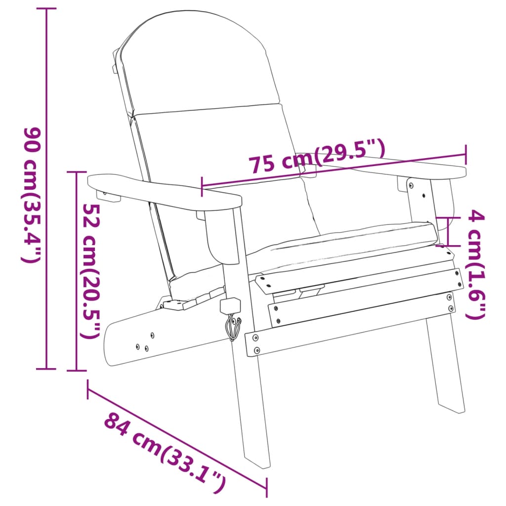 Garden Lounge Set Cream White Solid Acacia wood Medium Foldable