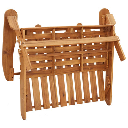 Garden Lounge Set Dark grey Solid_acacia_wood Medium Foldable