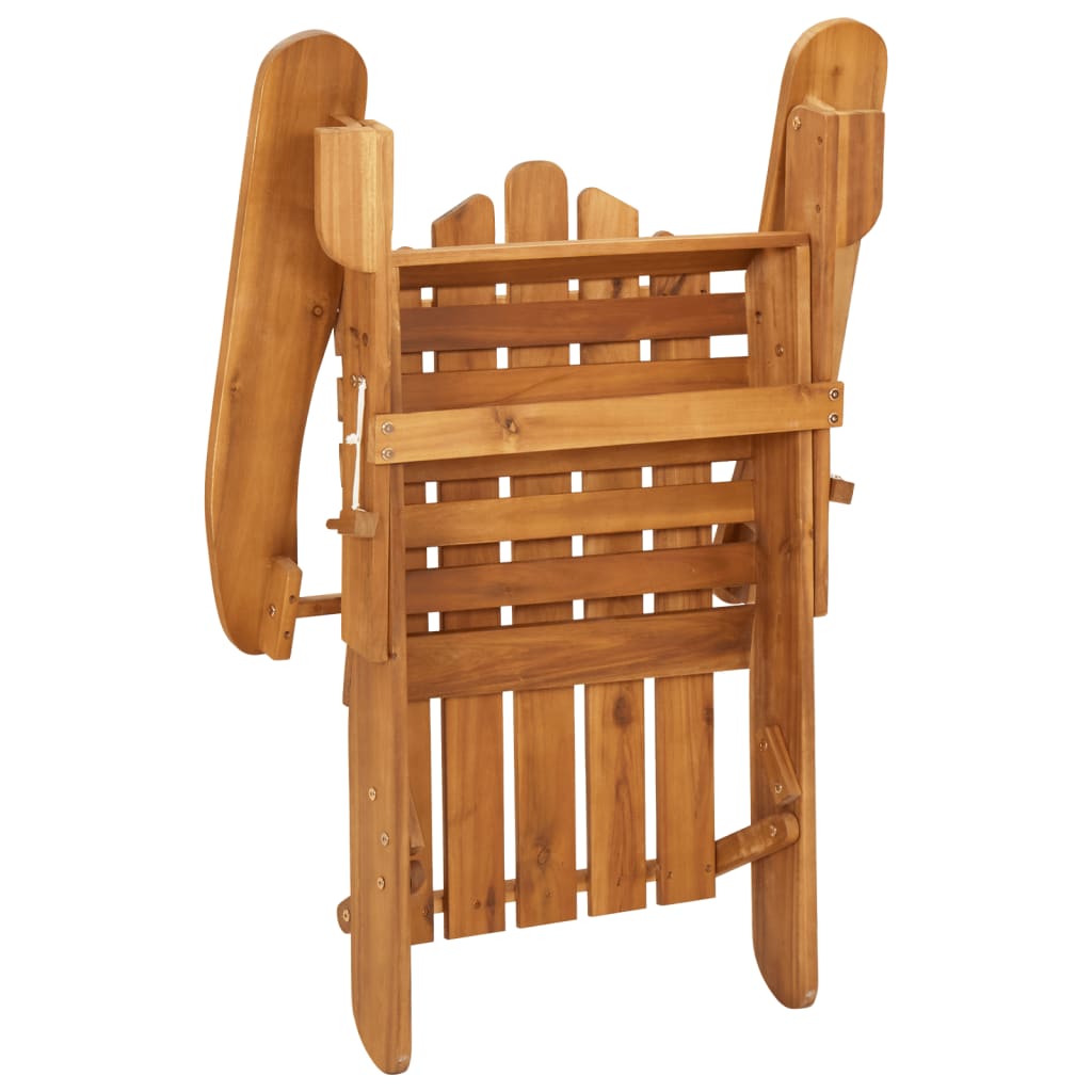 Garden Lounge Set Dark grey Solid_acacia_wood Medium Foldable