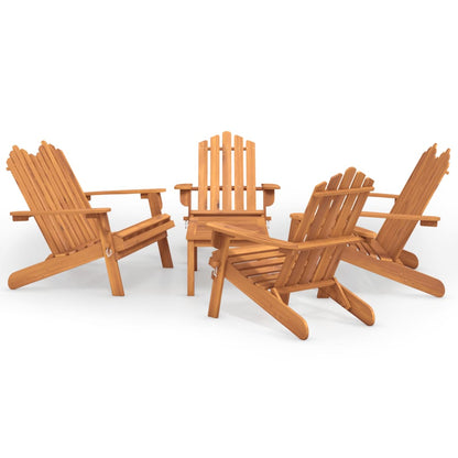 Garden Lounge Set Natural wood Solid acacia wood Medium
