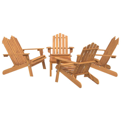Garden Lounge Set Natural wood Solid acacia wood Medium