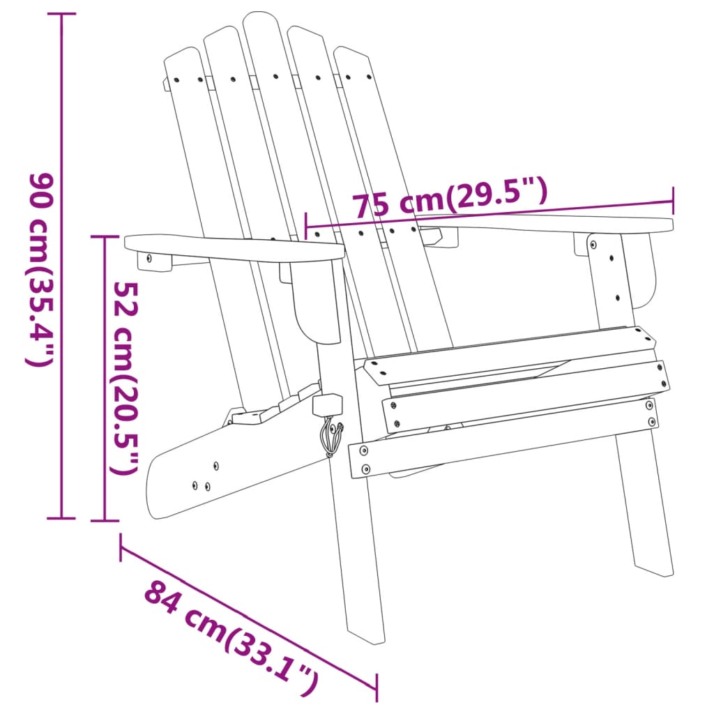 Garden Lounge Set Natural wood Solid acacia wood Medium