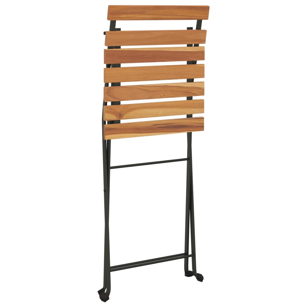 Folding Bistro Set Natural wood Solid acacia wood Standard