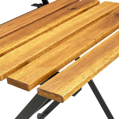 Garden Chair Set of 6 Brown Solid Acacia wood Standard
