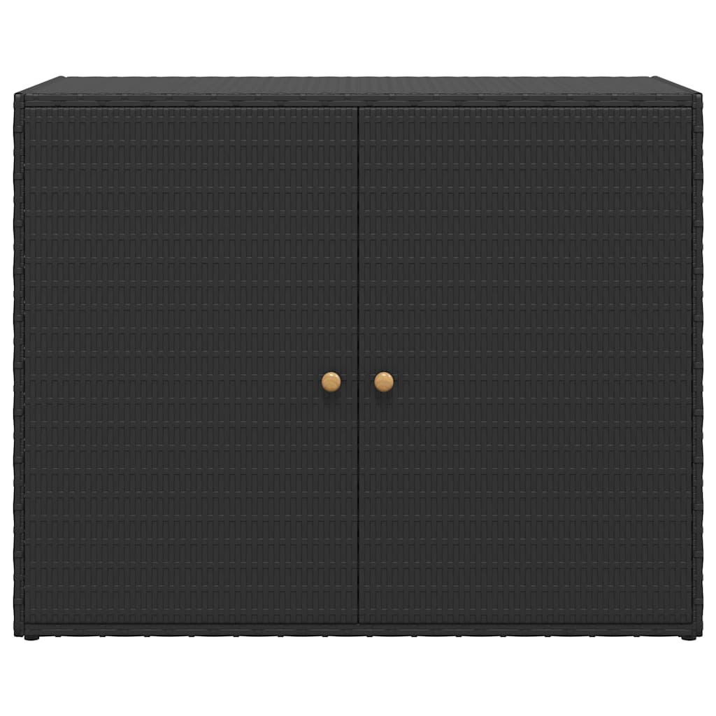 Garden Storage Cabinet Black