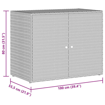 Garden Storage Cabinet Black