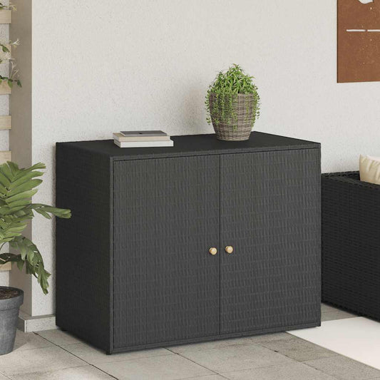 Garden Storage Cabinet Black