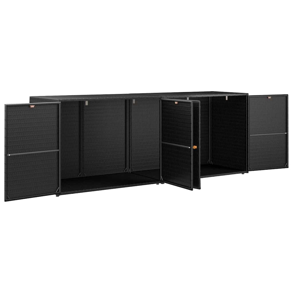 Garden Storage Cabinet Black