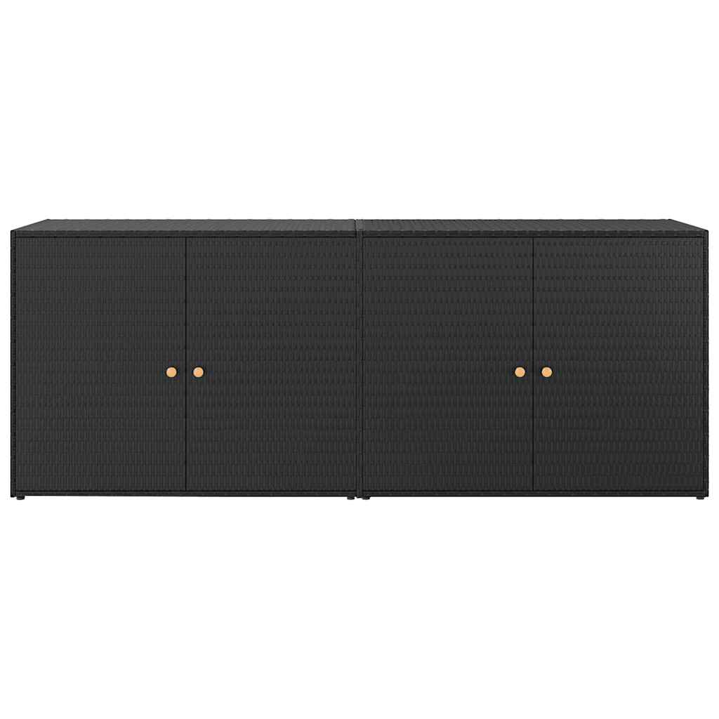 Garden Storage Cabinet Black