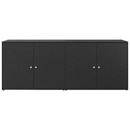 Garden Storage Cabinet Black
