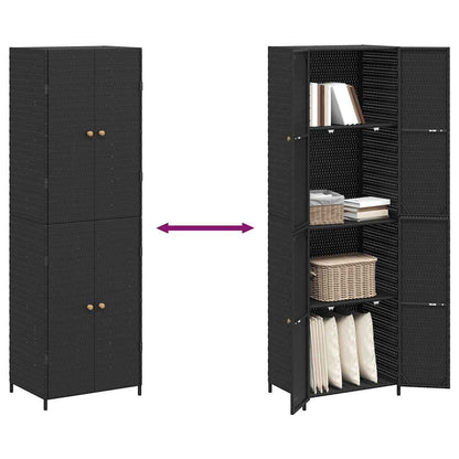 Garden Storage Cabinet Black