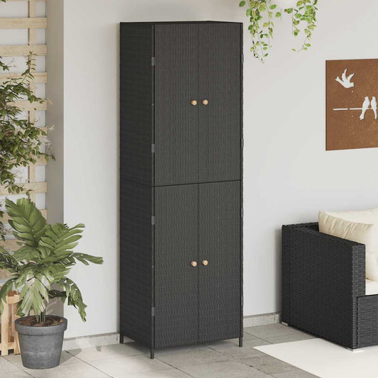 Garden Storage Cabinet Black
