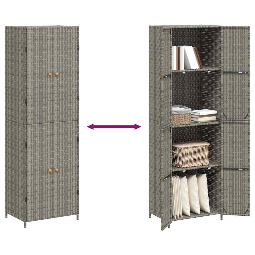 Garden Storage Cabinet Gray