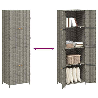 Garden Storage Cabinet Gray