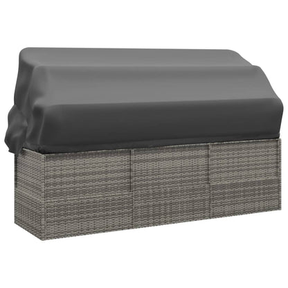 Outdoor Lounge Bed Grey