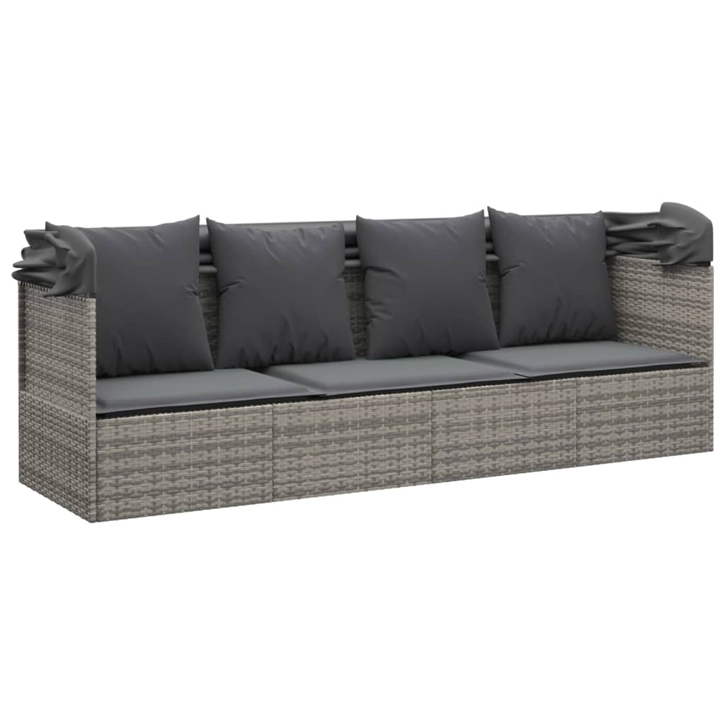 Outdoor Lounge Bed Grey
