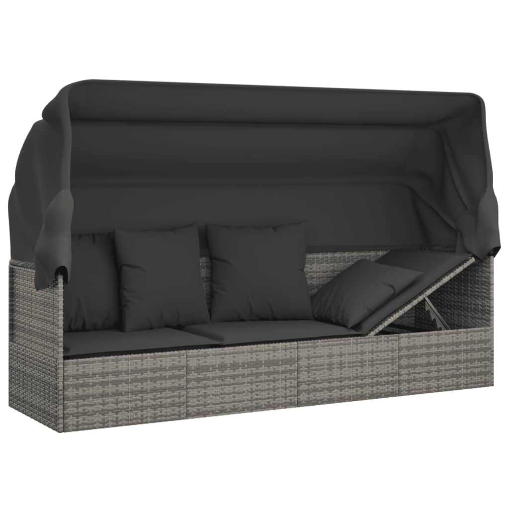 Outdoor Lounge Bed Grey