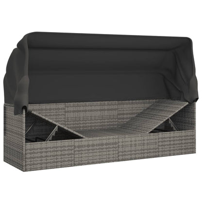 Outdoor Lounge Bed Grey