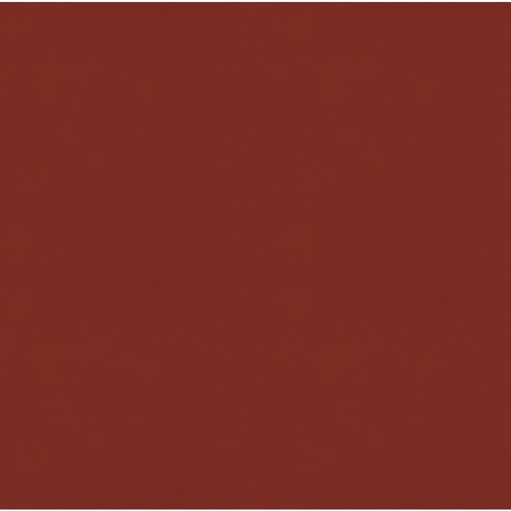 Patio Footrest Brown with Cinnamon Red Cushion PE rattan Medium