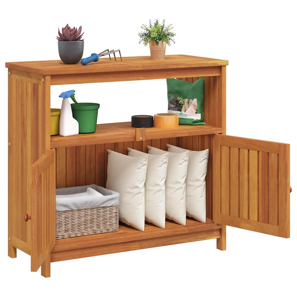 Garden Console Table Natural Brown Solid Acacia Wood