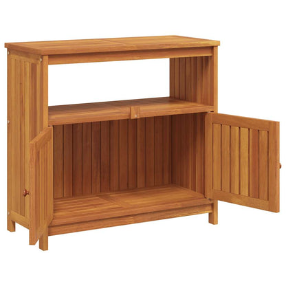 Garden Console Table Natural Brown Solid Acacia Wood