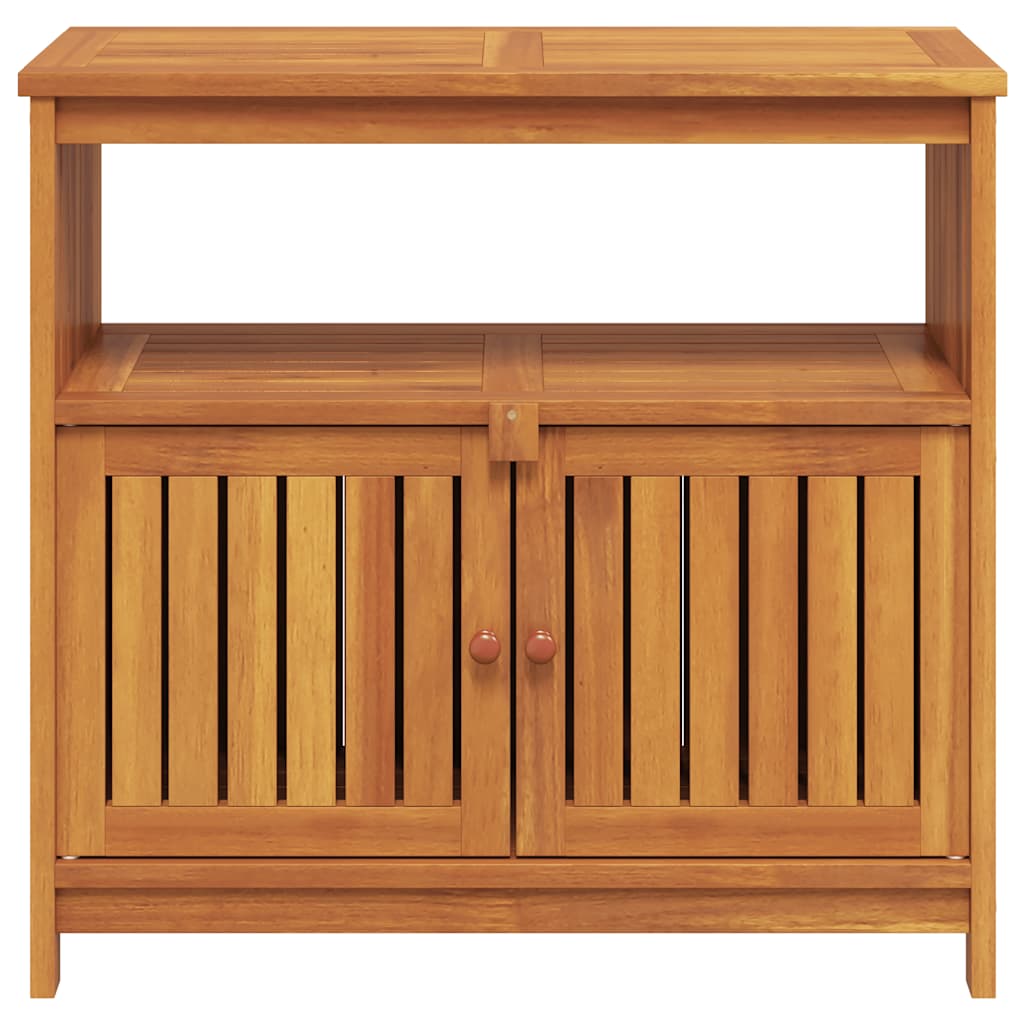Garden Console Table Natural Brown Solid Acacia Wood
