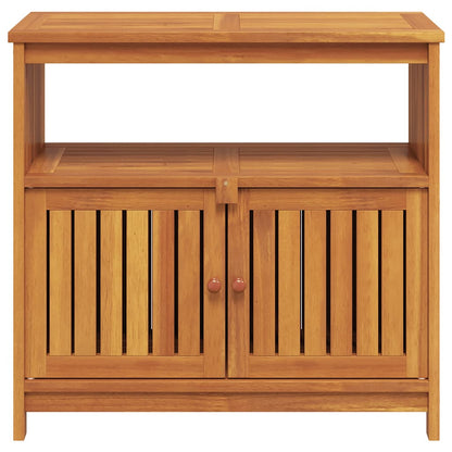 Garden Console Table Natural Brown Solid Acacia Wood