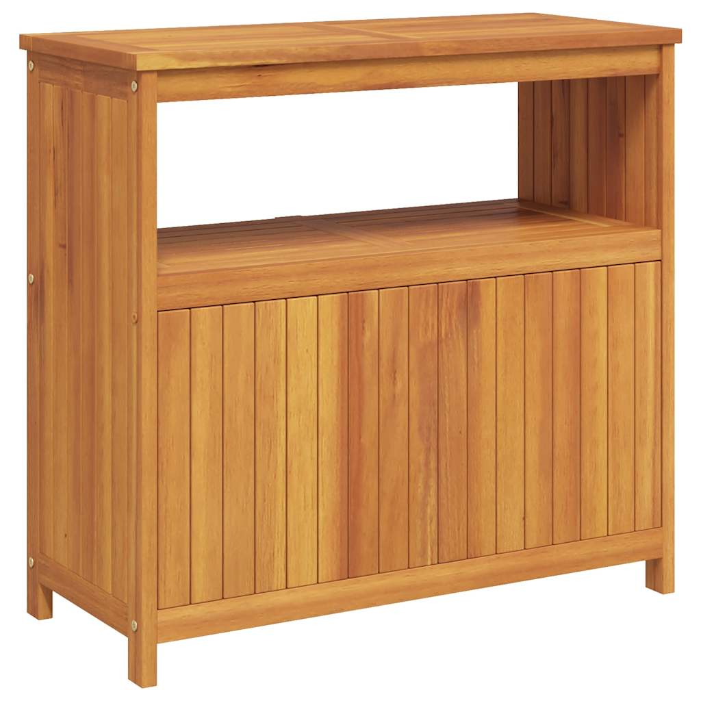 Garden Console Table Natural Brown Solid Acacia Wood