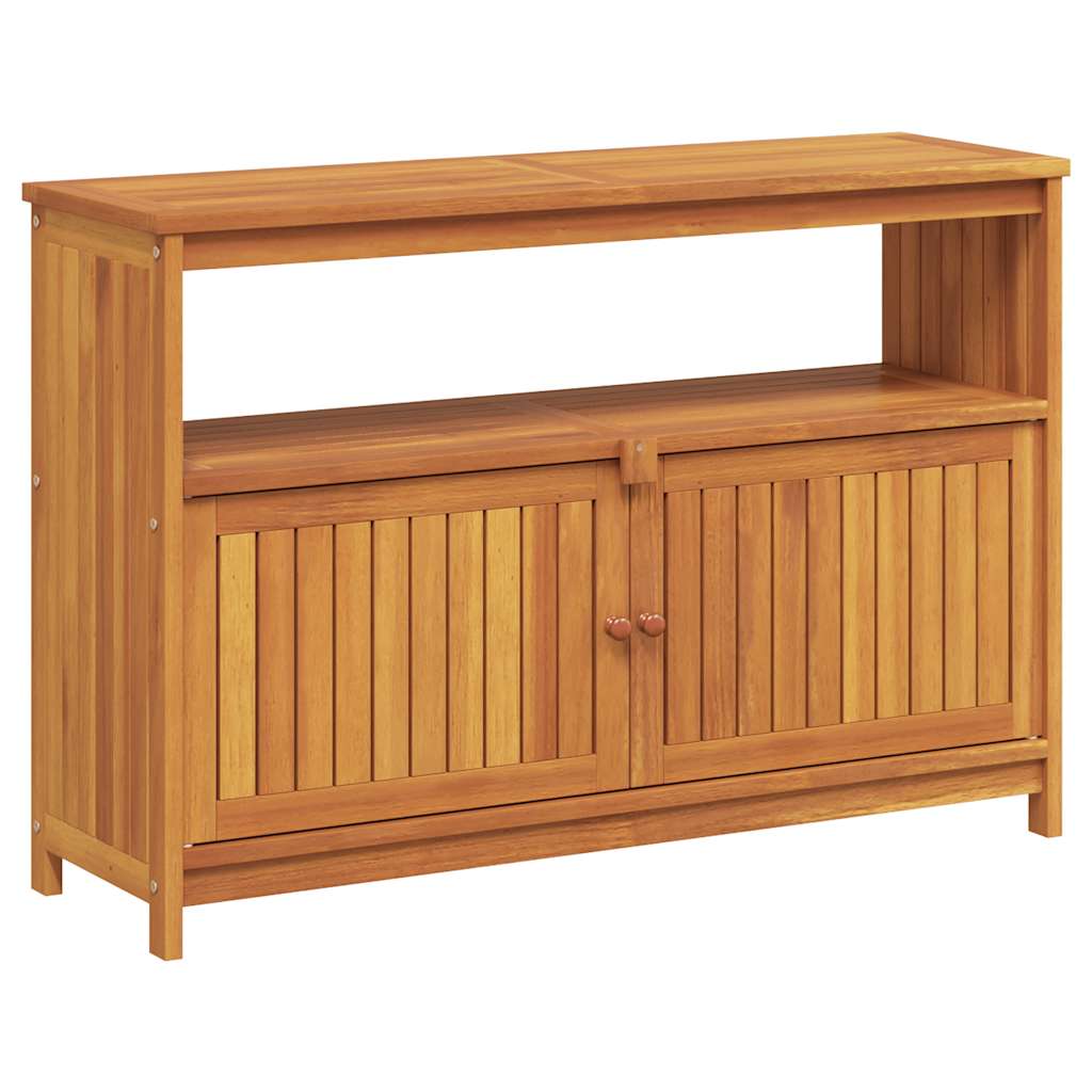 Garden Console Table Brown Solid Acacia wood Medium Console Table
