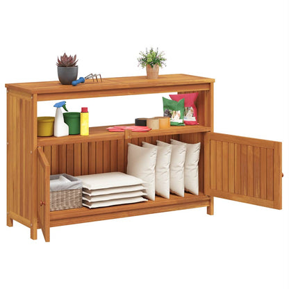 Garden Console Table Brown Solid Acacia wood Medium Console Table