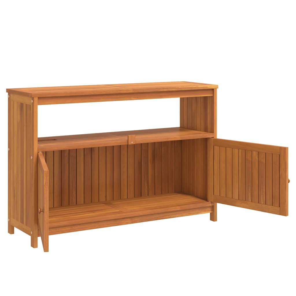 Garden Console Table Brown Solid Acacia wood Medium Console Table