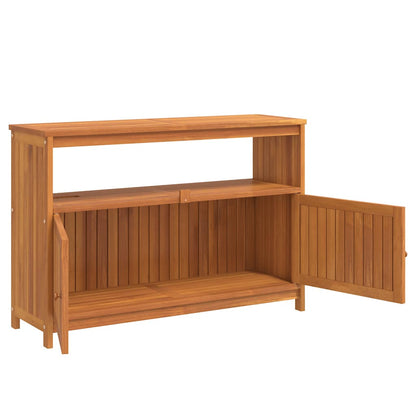 Garden Console Table Brown Solid Acacia wood Medium Console Table
