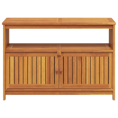 Garden Console Table Brown Solid Acacia wood Medium Console Table