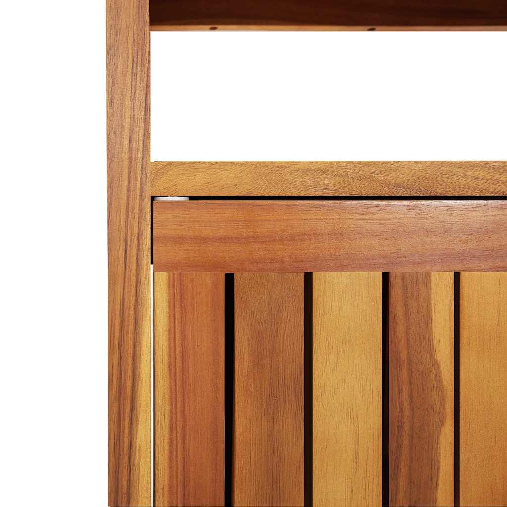 Garden Console Table Brown Solid Acacia wood Medium Console Table