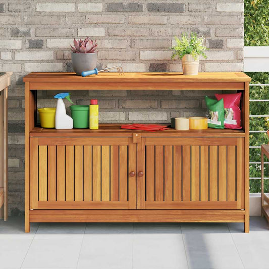 Garden Console Table Brown Solid Acacia wood Medium Console Table