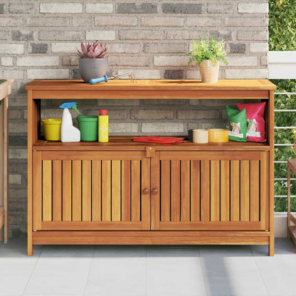 Garden Console Table Brown Solid Acacia wood Medium Console Table