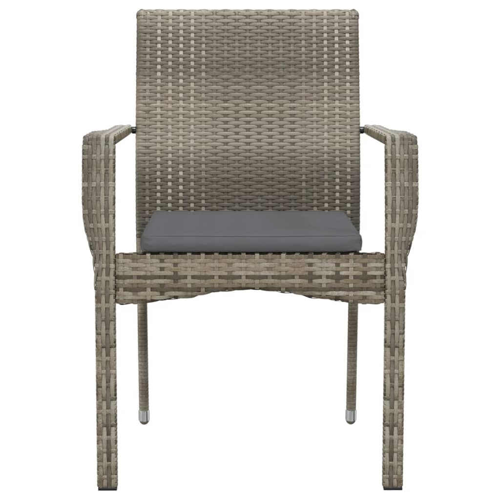 Outdoor Chair Set of 4 Grey