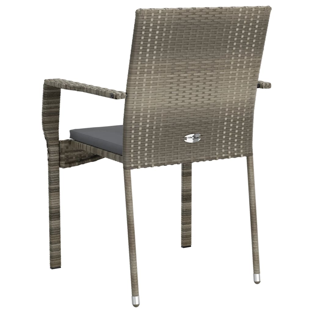 Outdoor Chair Set of 4 Grey